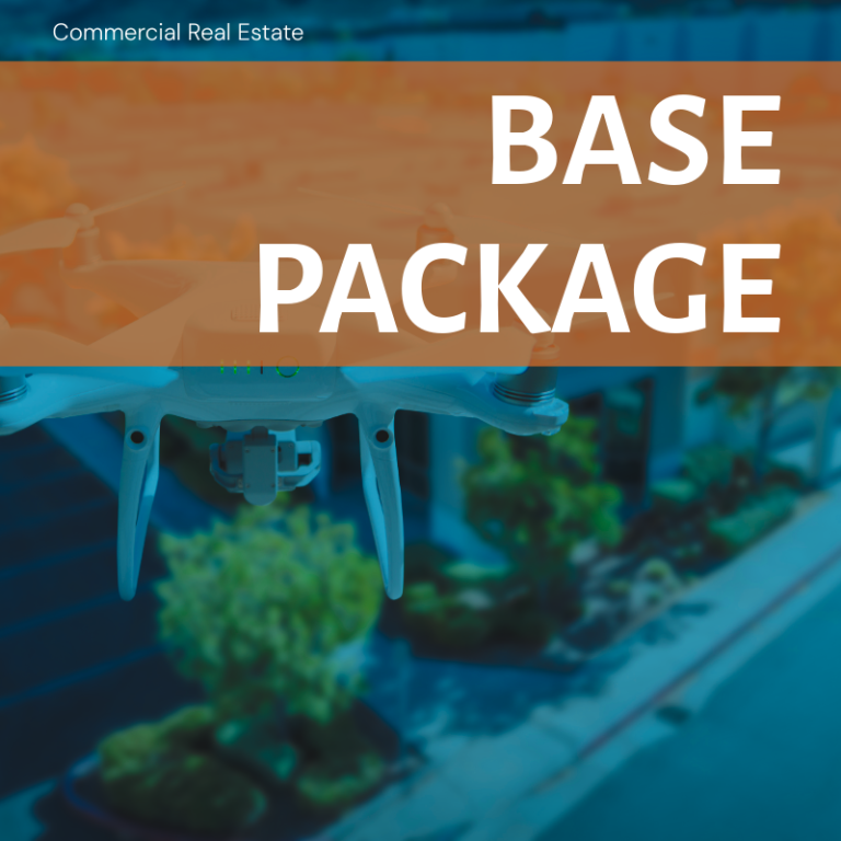 Base Package Base package for smaller listings or rental properties, featuring a camera lens graphic.